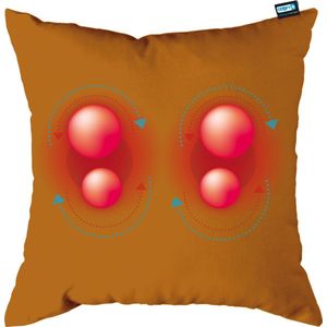 Comfy massagekussen | goud | massage apparaat met infrarood warmtefunctie | adapter voor auto