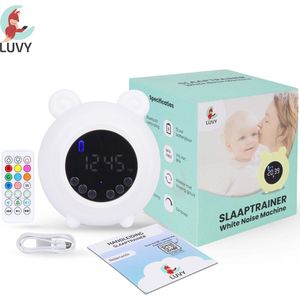 White Noise Machine - Witte Ruis Machine - Slaaptrainer - Nachtlamp - Bluetooth - Slaaphulp - 9 verschillende kleuren LED - Donny