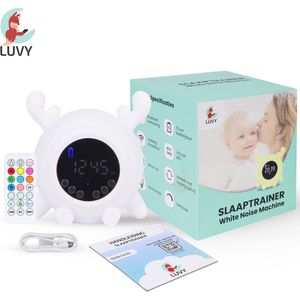 White Noise Machine - Witte Ruis Machine - Slaaptrainer - Nachtlamp - Bluetooth - Slaaphulp - 9 verschillende kleuren LED - Sonny