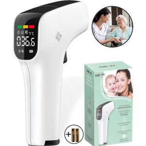 Curify® Digitale Thermometer - Thermometer Lichaam en Voorhoofd - Medische Koortsthermometer Voor Volwassenen, Kinderen en Baby - Temperatuurmeter
