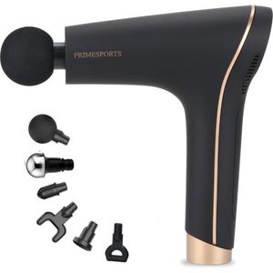PRIMESPORTS® i6 - Massage gun – Klop en Vibratie Massage – 1000 tot 3600 rpm – LCD Touch Screen