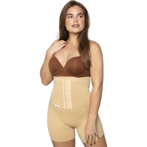 Wondermom Postpartum Belly Binder Shorts- Shapewear - Sluitlaken - buikband - Beige - Maat M