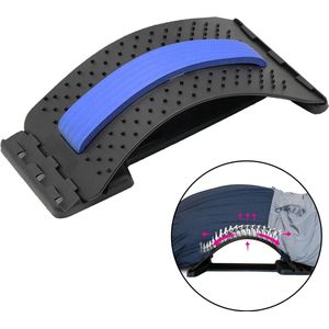 Krexs Rugstretcher - Accupuntuur punten - Draagvermogen 150Kg - Instelbaar - Blauw - Massageapparaat