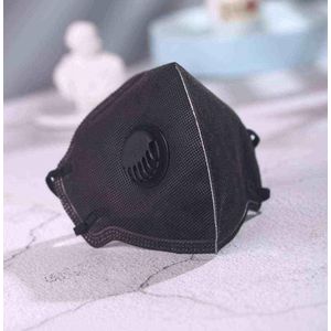 Inuk - Mondmasker zwart met filter - 8 stuks in doos - ook verkrijgbaar in wit - niet medisch