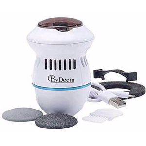 ByDeem Elektrische Eeltverwijderaar – Voeten Verzorging – Elektrische Voet Vijl – USB Oplaadbaar – Pedicureset – Wit