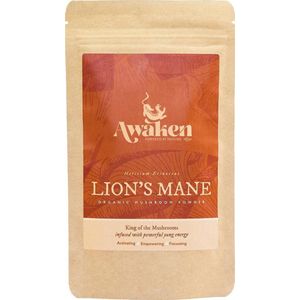 Awaken Lion's Mane Paddenstoelen Poeder 100 Gram Stazak - Lions Mane Pruikenzwam