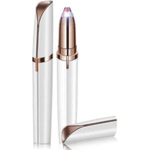 Wenkbrauw trimmer- Precisietrimmer - Wenkbrauw epilator -  Gezicht ontharing - Elektrisch - Draadloos - Led lampje - inclusief borsteltje