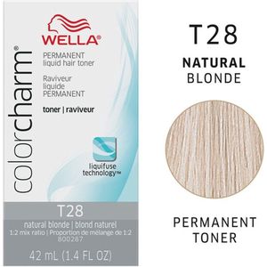 Wella Color Charm toner - T28 - Natural Blonde - Wella toner - Haar toner - Beige Blonde