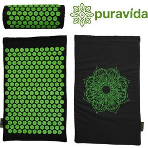PuraVida Acupressuur mat - Spijkermat - Inclusief kussen -  Massage mat - Groot formaat - Volledig pakket
