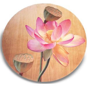 Ronde yogamat Holy Lotus