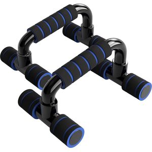 MJ Sports Premium Opdruksteunen - Push Up Grips - Push Up Bars - Fitness - Set van 2 - Blauw