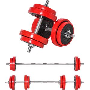 Dumbbell set - Barbell set - Halter - Gewichten - Halterset - Halters - Halterstang met gewichten - 20 Kg