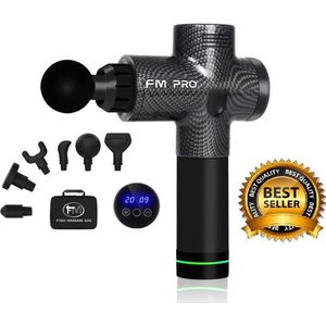 FYSIO MASSAGE GUN PRO - Sport en Relax Massage - Professioneel - Warm & Koud functionaliteit - Inclusief 7 opzetstukken - 30 massagemodus