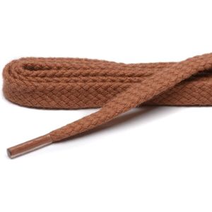 ARIESZZZ - Veters - Cognac - Katoen - Plat 120 cm - 2 Paar