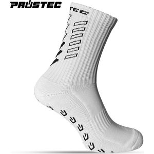Prostec® Gripsokken - Gripsokken Voetbal - Grip Socks - One Size - Anti Slip - Gripsokken Wit