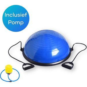 Luxari - Balanstrainer Pro - Inclusief pomp & Weerstandsbanden - Ø 60 cm - Balansbal - Balance board - Yoga balance ball - Yoga bal - Balansbord