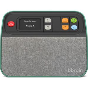 BBrain - Dementievriendelijke Radio - Groen - DAB+ en FM-ondersteuning