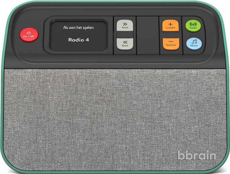 BBrain - Dementievriendelijke Radio - Groen - DAB+ en FM-ondersteuning