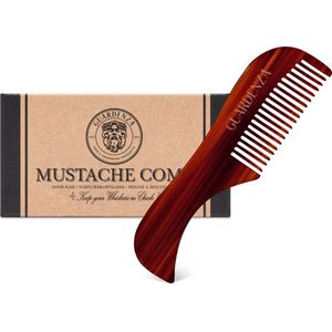 Guardenza Snorkam - Handgemaakt - Antistatisch Cellulose Acetate - mini kam - baardkam