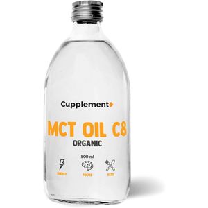 Cupplement - MCT C8 Olie - Biologisch - 500 ml - Energie Focus Keto Vasten