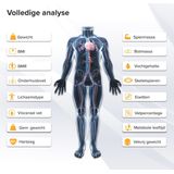 Robi - S11 Personenweegschaal - Zwart - Segmentale Lichaamsanalyse
