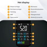Robi - S11 Personenweegschaal - Zwart - Segmentale Lichaamsanalyse