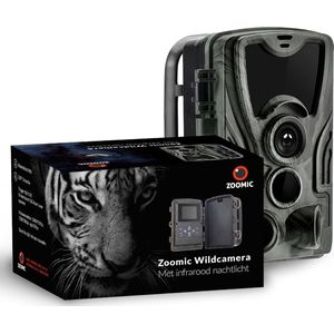 Zoomic Wildcamera met Nachtzicht - 32 GB Geheugenkaart - 8x AA Batterijen– Wildcamera met nachtzicht – Waterdicht – Buiten camera met nachtzicht – Infrarood – 16MP