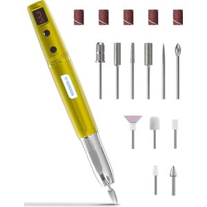 V-Goods - Professionele Elektrische Nagelvijl - Draadloos - Inclusief 11 Bitjes