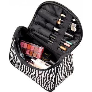 Make-up tasje met spiegel - Zebra