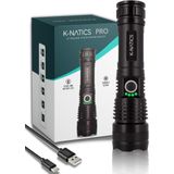 K-NATICS PRO Militaire LED Zaklamp - USB-C Oplaadbaar - 2500 lumen - 5000mAh Batterij - 2 Jaar Garantie!