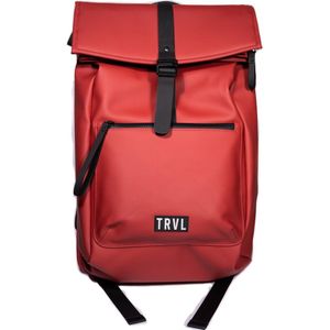 TRVL - Camden - Terra Red | Veelzijdige rugzak met laptop vak -15inch/17L - urban koerierstas | city hiker | back to school | back to work