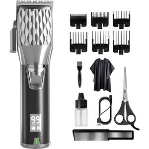 Rivema® Professionele Tondeuse - Tondeuse voor Hoofdhaar - Draadloos - Hair Clipper – Haartrimmer – Baardtrimmer – Inclusief kappersset