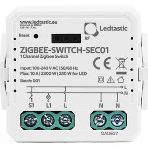 Ledtastic ZIGBEE-SWITCH-SEC01 slimme schakelaar - Zigbee 3.0