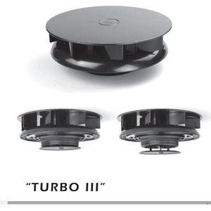 Mechanische dakventilator Turbo 3 zwart (compact formaat)
