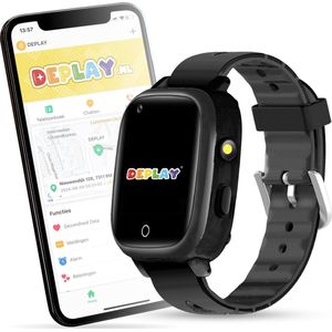DEPLAY - 4G KidsWatch - GPS Horloge - Zwart - Waterproof