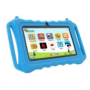 DEPLAY Kids Tablet LITE (7"") - Kindertablet - Ouder Control App - 3000 Mah Batterij - Beschermhoes - Android 12 – 7 Inch - Blauw