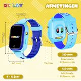 DEPLAY 4G KidsWatch - GPS Tracker - Smartwatch Kind - Blauw