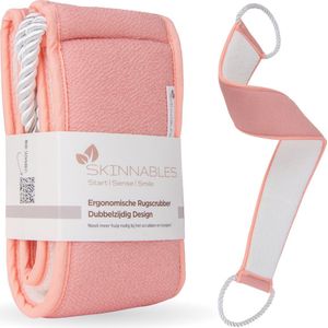Skinnables Rug Scrubber - Back Scrubber - Dode Huidcellen Verwijderen - Scrub Handschoen - Roze