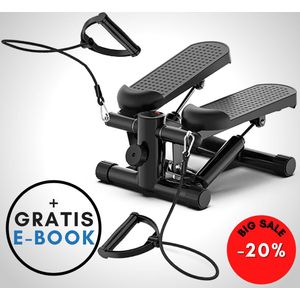 Marbo Stepper - Stepper Fitness - Home Trainer - Verstevigd - 2 weerstandsbanden - Met Monitor - verstelbare weerstand - step fitness - mini stepper - Verticale stepper - professioneel -  - Stair Stepper - Step-apparaat - Mini Fitnessapparaat - Step