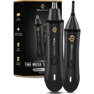 Wellshave 2 in 1 Neustrimmer Premium - Wenkbrauw en Oorhaar trimmer - Neushaartrimmer voor mannen - Wenkbrauw Trimmer