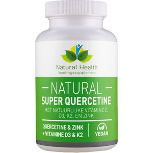 ALL-IN-ONE Quercetine + Zink & Natuurlijke Vitamine D3 & K2 en C - 60 vegacaps