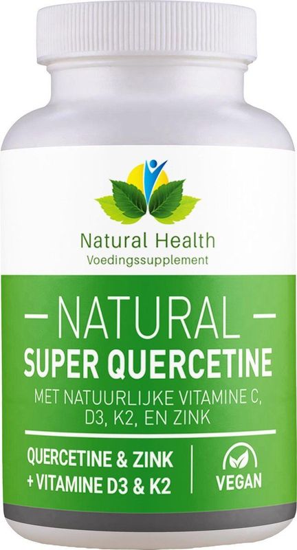 ALL-IN-ONE Quercetine + Zink & Natuurlijke Vitamine D3 & K2 en C - 60 vegacaps