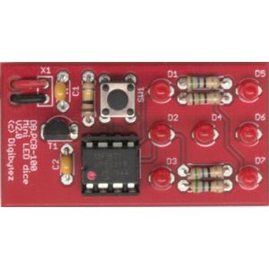 Digibytez - Mini LED Dice DIY Kit V2.0 (Red)