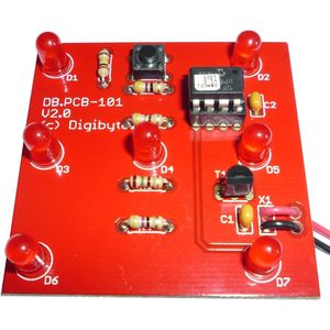 Digibytez - LED Dice DIY Kit V2.0 (Red)