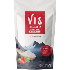 VIS Collageen met Vitamine C - Aardbeismaak 300 gr