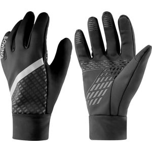 Reflecterende hardloop handschoenen - Sporthandschoenen - Maat M - BOWINQ® Tokyo Reflective Gloves