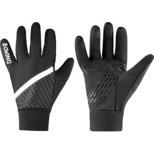 Reflecterende hardloop handschoenen - Sporthandschoenen - Maat L - BOWINQ® Tokyo Reflective Gloves