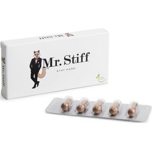 Mr. Stiff Erectiepillen - 5 stuks - Natuurlijke Viagra voor Mannen Pillen - Meer genot tijdens de sex - Erotiek
