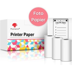 Phomemo® Fotopapier Voor Fotoprinter/mini pocket Printer - 3 rollen