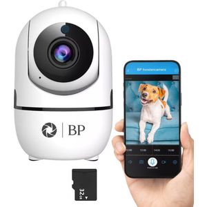 BP - Huisdiercamera - IP Beveiligingscamera - Indoor - 2 Weg Audio - WiFi - 32GB SD Kaart